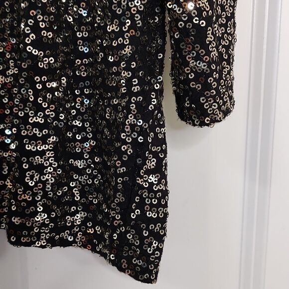 INC International Concepts Sequined Dolman Sleeve Blouse Top Size M - Picture 3 of 7